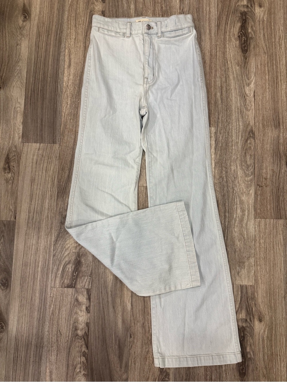 Madewell 11” High Rise Flare Jeans Women’s 25 Light Wash Stretch Denim